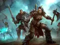 Wojownicy z Diablo Immortal na PS5 walczą z armią szkieletów i demonów.