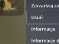 Ekran PS5 z opcją "Usuń" pod "Zarządzaj zawartością". Dowiedz się, jak odinstalować grę na PS5.