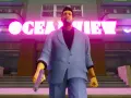 Tommy Vercetti z pistoletem przed neonowym napisem "OCEAN VIEW". Premiera GTA 3 była przełomem.
