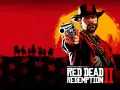 Arthur Morgan z pistoletem w dłoni, na tle zachodzącego słońca i konnych postaci. To okładka gry Red Dead Redemption 2, dostępnej w ramach Game Pass.