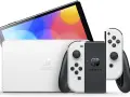 Biały Nintendo Switch z kolorowym ekranem i kontrolerami Joy-Con. Poznaj jego kompaktowe nintendo switch wymiary i możliwości.