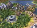 Rozbudowana metropolia z nowoczesnymi budynkami, stadionem i portem. Wskazówki do gry Civilization 6 poradnik.