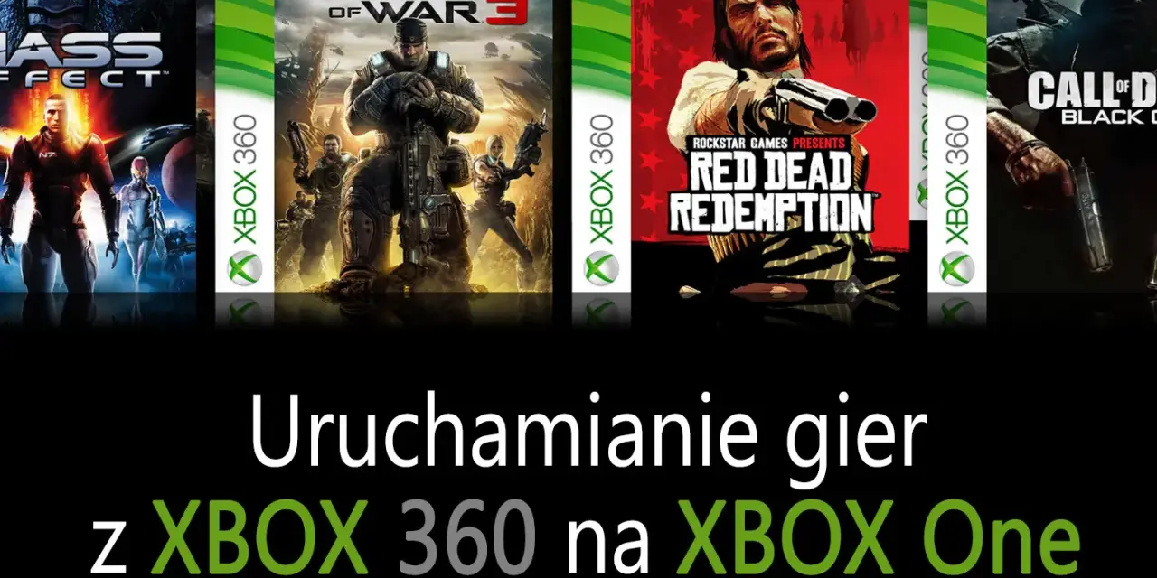 Czy płyty z Xbox 360 działają na Xbox One? Okładki gier: Mass Effect, Gears of War 3, Red Dead Redemption, Call of Duty.