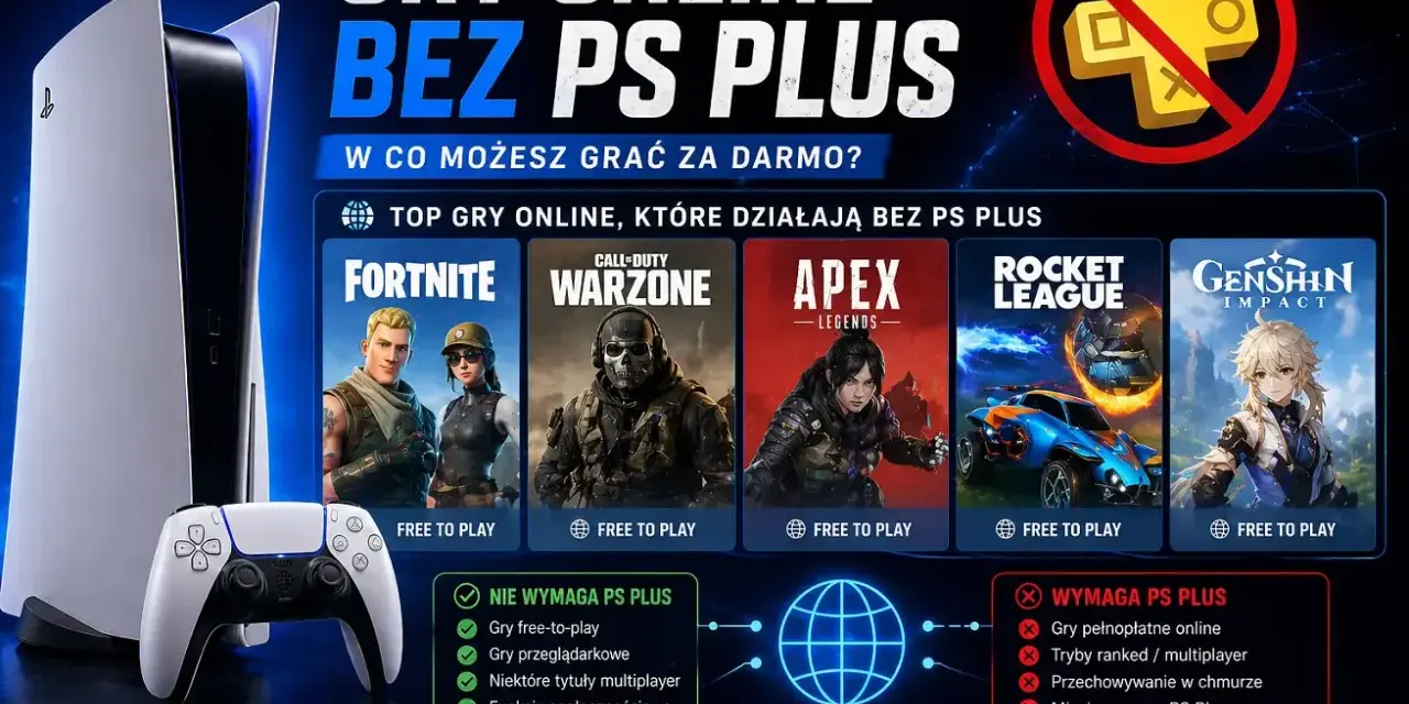Gry online na PS4 bez PS Plus: Fortnite, Warzone, Apex, Rocket League, Genshin Impact. Czy żeby grać online na PS4 trzeba płacić? Nie, gry free-to-play działają za darmo!