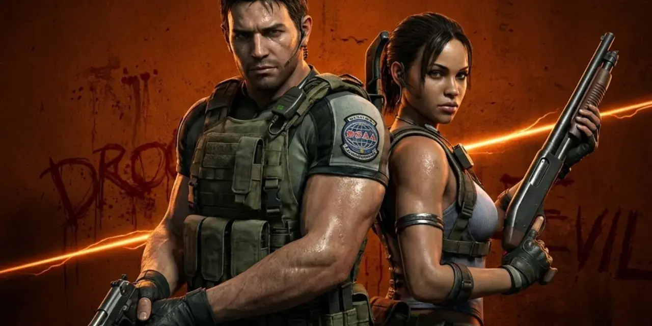 Chris i Sheva gotowi do walki w Resident Evil 5 Remake. Zmierz się z horrorem w Afryce.