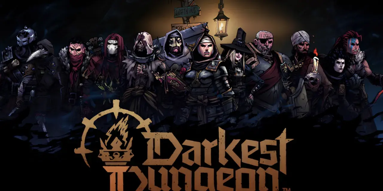 Grupa bohaterów z gry Darkest Dungeon 2 na PS5, gotowa na mroczne wyzwania.