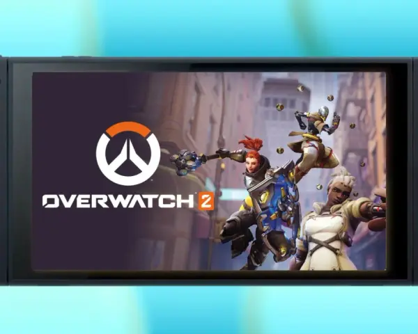 Overwatch 2 na Nintendo Switch. Dwie bohaterki gry, Brigitte i Sojourn, gotowe do walki na ekranie konsoli.