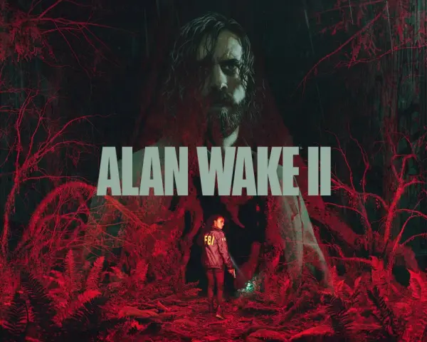 Mroczny las, agentka FBI z latarką i pistoletem, nad nimi Alan Wake. To kluczowe elementy, które pomogą Ci w grze Alan Wake poradnik.