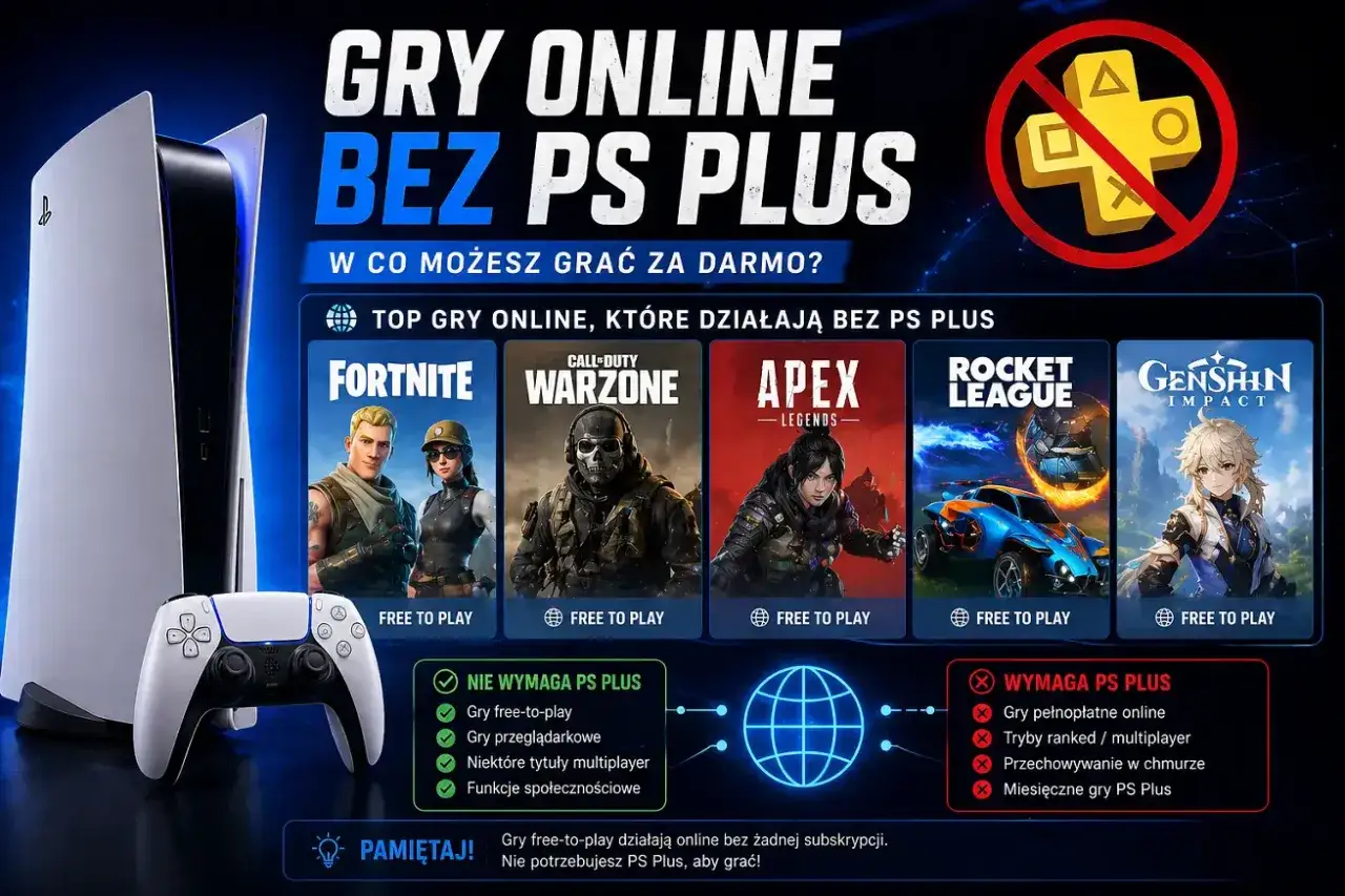 Gry online na PS4 bez PS Plus: Fortnite, Warzone, Apex, Rocket League, Genshin Impact. Czy żeby grać online na PS4 trzeba płacić? Nie, gry free-to-play działają za darmo!