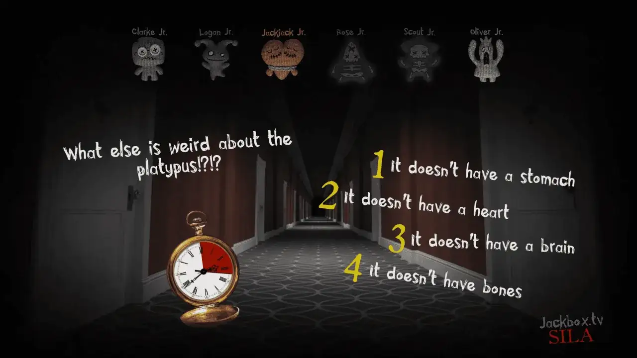 Wiedza to potęga Nintendo Switch! Gra Jackbox.tv pyta o dziwne fakty o dziobakach, a zegar odmierza czas.