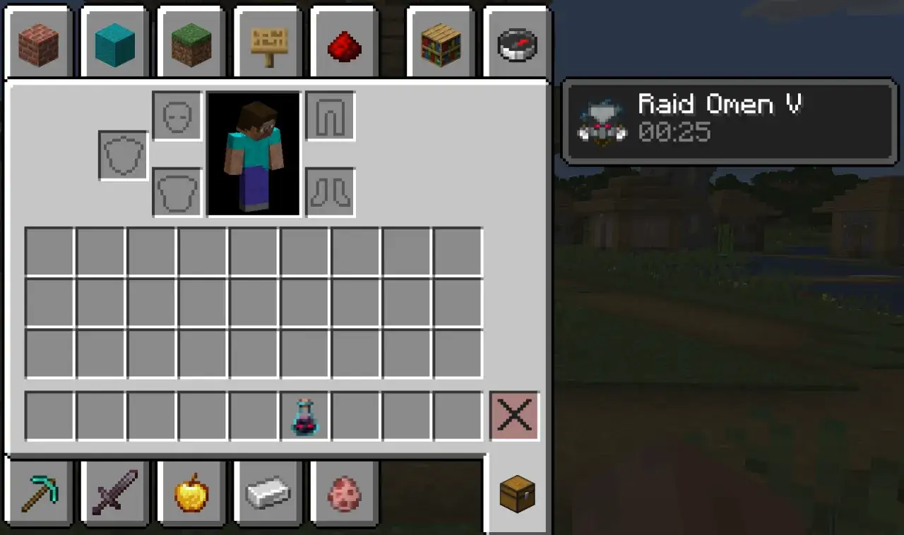 Gracz w Minecraft ma zły omen, co widać po ikonie