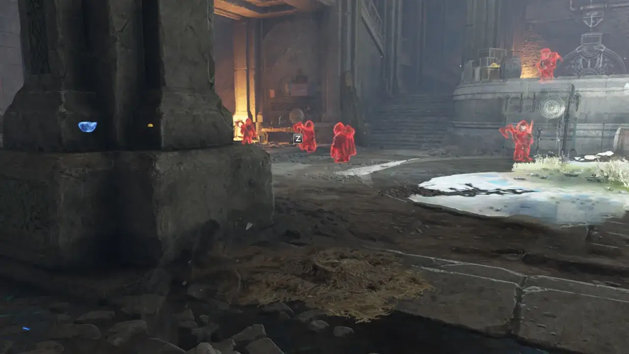 W tej mrocznej lokacji, gdzie rozgrywa się opowieść o Rowlandzie Oakesie, czerwone zjawy czają się w cieniu, gotowe do ataku.